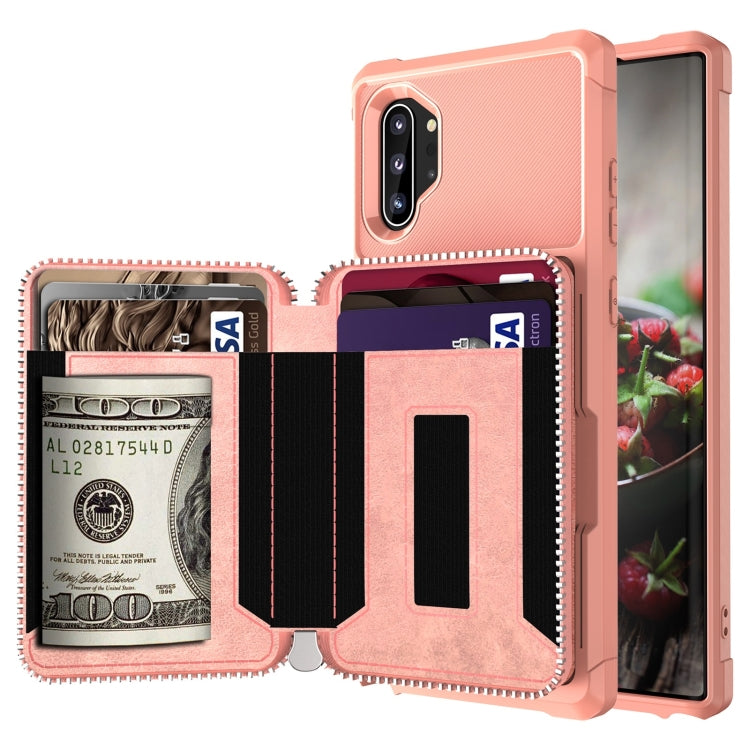 Zipper Wallet Card Bag PU Back Phone Case, For Samsung Galaxy S20, For Samsung Galaxy S20+, For Samsung Galaxy S20 Ultra, For Samsung Galaxy Note10, For Samsung Galaxy Note10+