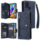 Rivet Buckle 9 Cards Three Fold Leather Phone Case