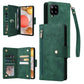 Rivet Buckle 9 Cards Three Fold Leather Phone Case