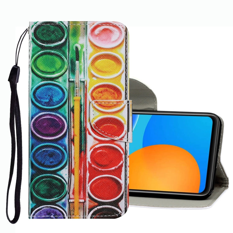 Coloured Drawing Pattern Leather Phone Case