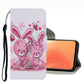 Coloured Drawing Pattern Leather Phone Case