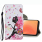 Coloured Drawing Pattern Leather Phone Case