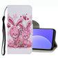 Coloured Drawing Pattern Leather Phone Case