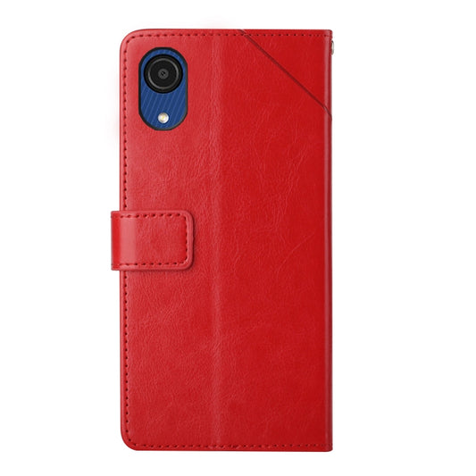 Y Stitching Horizontal Flip Leather Phone Case, For Samsung Galaxy A03 Core, For Samsung Galaxy A13 4G, For Samsung Galaxy A73 5G, For Samsung Galaxy M23, For Samsung Galaxy A13 5G, For Samsung Galaxy A23 4G, For Samsung Galaxy A33 5G������������������...
