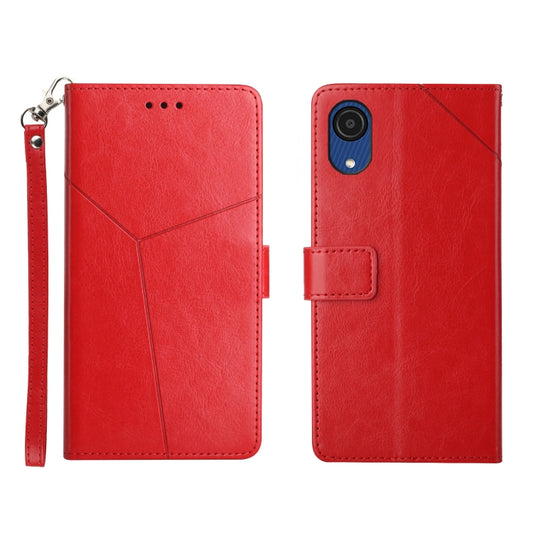 Y Stitching Horizontal Flip Leather Phone Case, For Samsung Galaxy A03 Core, For Samsung Galaxy A13 4G, For Samsung Galaxy A73 5G, For Samsung Galaxy M23, For Samsung Galaxy A13 5G, For Samsung Galaxy A23 4G, For Samsung Galaxy A33 5G������������������...