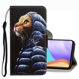 3D Colored Drawing Leather Phone Case