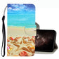 3D Colored Drawing Leather Phone Case
