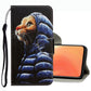 3D Colored Drawing Leather Phone Case