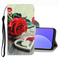 3D Colored Drawing Leather Phone Case