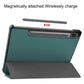 Three-folding Holder Custer Texture Leather Tablet Case, For Samsung Galaxy Tab S8