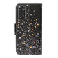 Colored Drawing Pattern Flip Leather Case