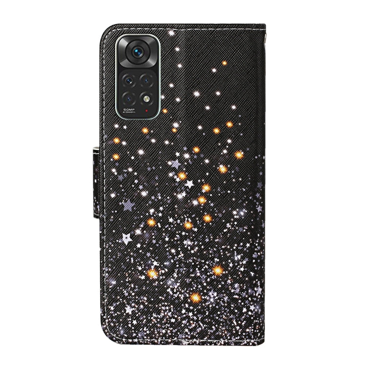 Colored Drawing Pattern Flip Leather Case
