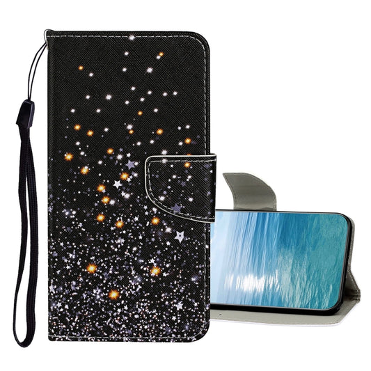 Colored Drawing Pattern Flip Leather Case