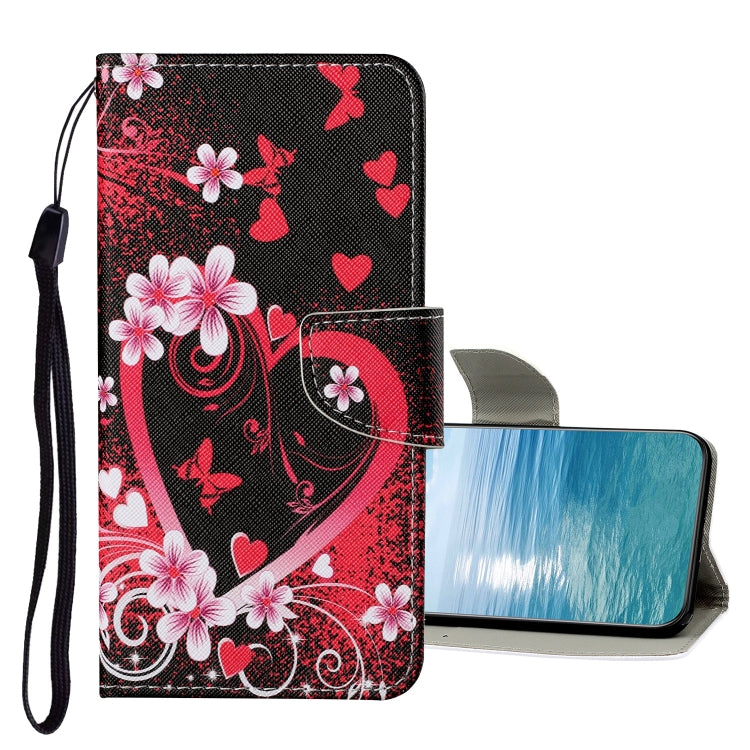 Colored Drawing Pattern Flip Leather Case