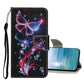 Colored Drawing Pattern Flip Leather Case