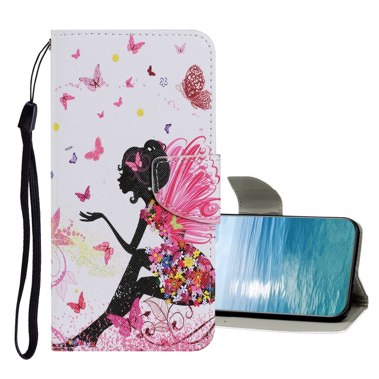Colored Drawing Pattern Flip Leather Case