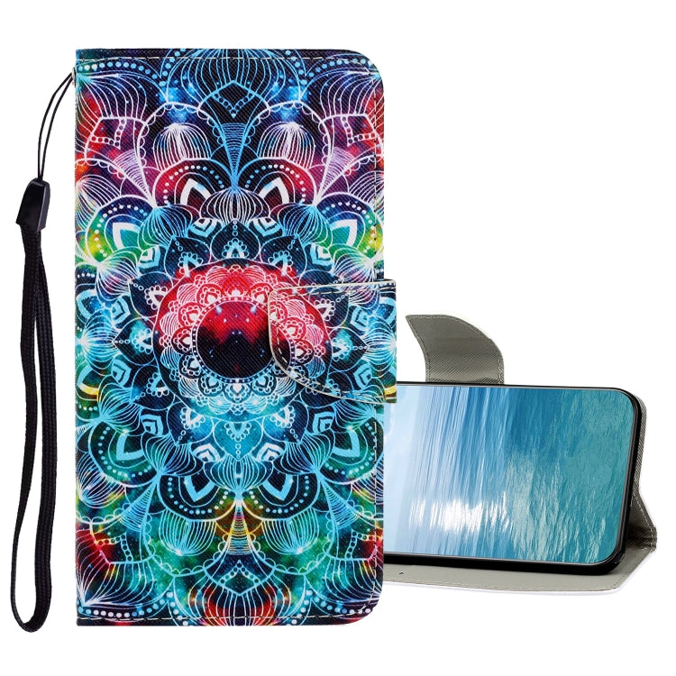 Colored Drawing Pattern Flip Leather Case