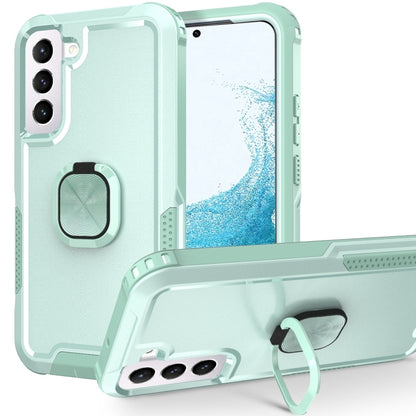 3 in 1 Ring Holder PC + TPU Phone Case, For Samsung Galaxy S22 5G, For Samsung Galaxy S22+ 5G, For Samsung Galaxy S22 Ultra 5G, For Samsung Galaxy S21 5G, For Samsung Galaxy S21+ 5G, For Samsung Galaxy S21 FE 5G, For Samsung Galaxy A53�����������������...