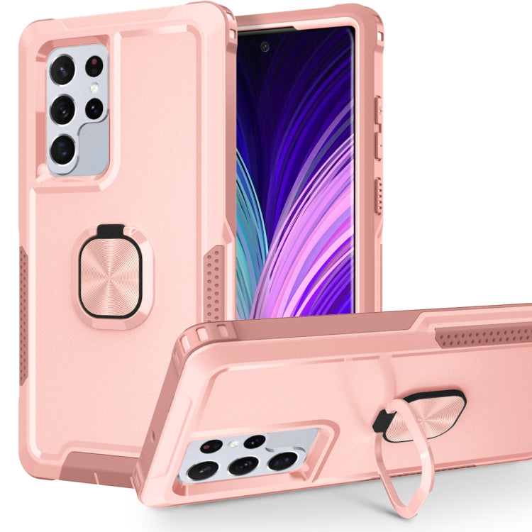 3 in 1 Ring Holder PC + TPU Phone Case, For Samsung Galaxy S22 5G, For Samsung Galaxy S22+ 5G, For Samsung Galaxy S22 Ultra 5G, For Samsung Galaxy S21 5G, For Samsung Galaxy S21+ 5G, For Samsung Galaxy S21 FE 5G, For Samsung Galaxy A53�����������������...