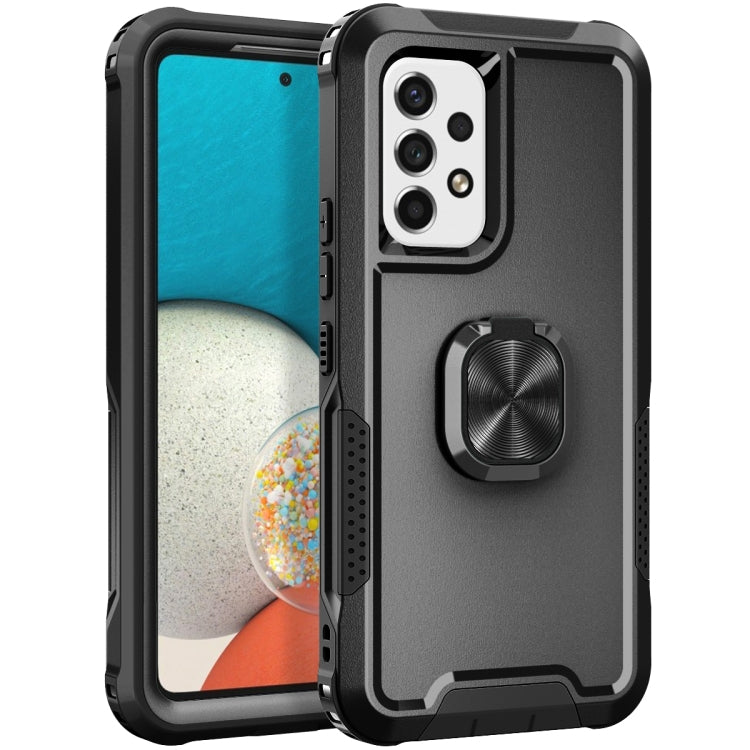 3 in 1 Ring Holder PC + TPU Phone Case, For Samsung Galaxy S22 5G, For Samsung Galaxy S22+ 5G, For Samsung Galaxy S22 Ultra 5G, For Samsung Galaxy S21 5G, For Samsung Galaxy S21+ 5G, For Samsung Galaxy S21 FE 5G, For Samsung Galaxy A53�����������������...