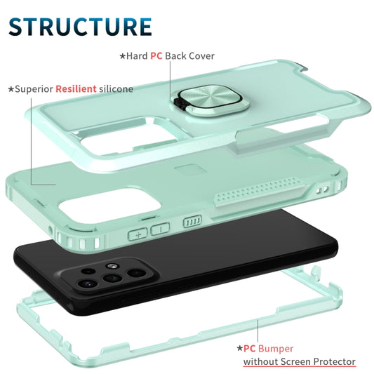 3 in 1 Ring Holder PC + TPU Phone Case, For Samsung Galaxy A33 5G, For Google Pixel 6, For Motorola Moto G Pure