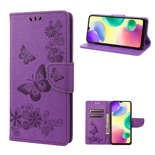 Butterfly Embossed Leather Phone Case, For Xiaomi Redmi 10A, For Xiaomi Redmi 10C, For Samsung Galaxy M23 5G, For Samsung Galaxy M53 5G