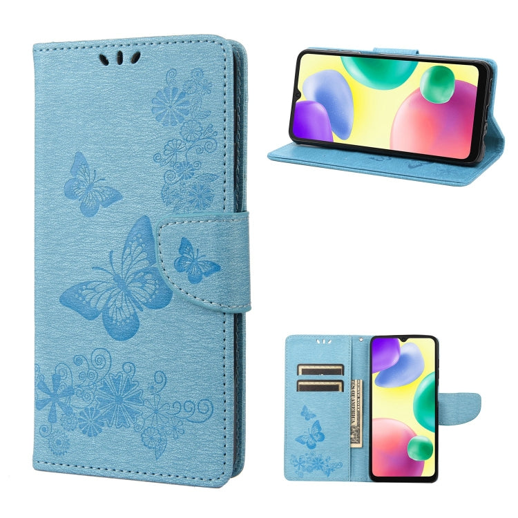 Butterfly Embossed Leather Phone Case, For Xiaomi Redmi 10A, For Xiaomi Redmi 10C, For Samsung Galaxy M23 5G, For Samsung Galaxy M53 5G