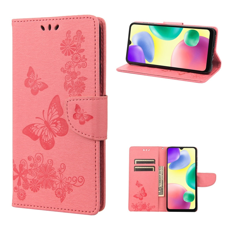 Butterfly Embossed Leather Phone Case, For Xiaomi Redmi 10A, For Xiaomi Redmi 10C, For Samsung Galaxy M23 5G, For Samsung Galaxy M53 5G