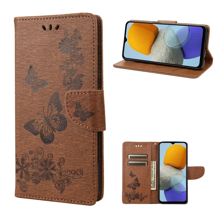 Butterfly Embossed Leather Phone Case, For Xiaomi Redmi 10A, For Xiaomi Redmi 10C, For Samsung Galaxy M23 5G, For Samsung Galaxy M53 5G