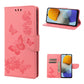 Butterfly Embossed Leather Phone Case, For Xiaomi Redmi 10A, For Xiaomi Redmi 10C, For Samsung Galaxy M23 5G, For Samsung Galaxy M53 5G