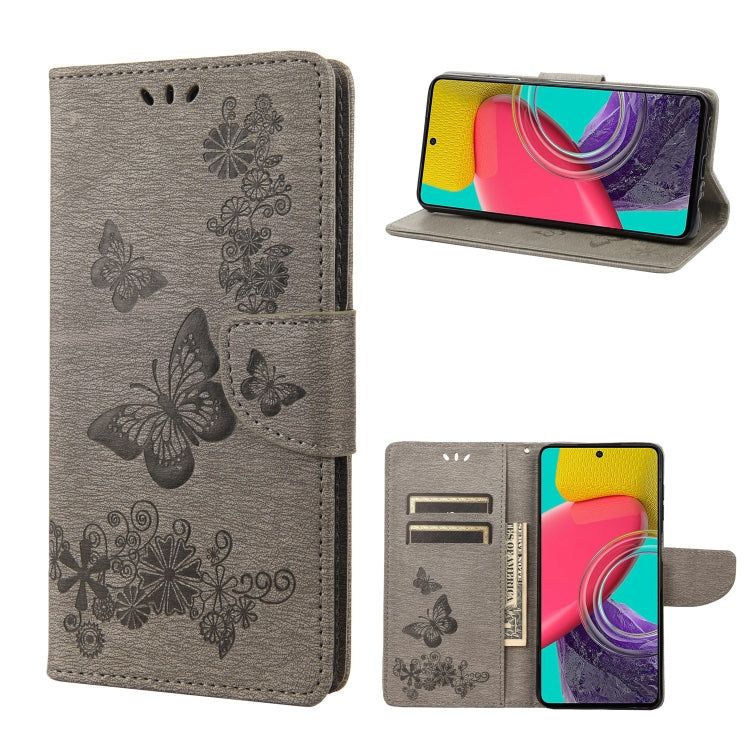 Butterfly Embossed Leather Phone Case, For Xiaomi Redmi 10A, For Xiaomi Redmi 10C, For Samsung Galaxy M23 5G, For Samsung Galaxy M53 5G