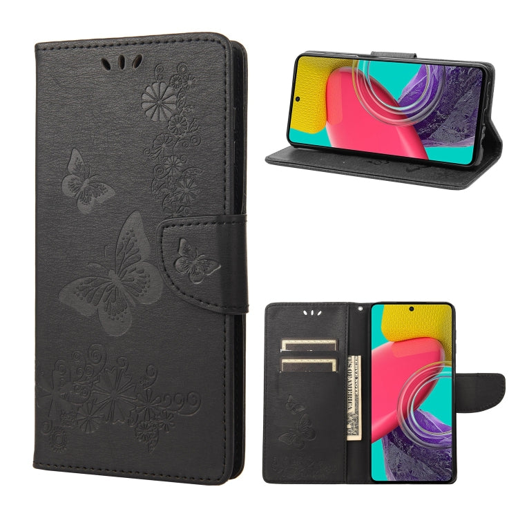 Butterfly Embossed Leather Phone Case, For Xiaomi Redmi 10A, For Xiaomi Redmi 10C, For Samsung Galaxy M23 5G, For Samsung Galaxy M53 5G