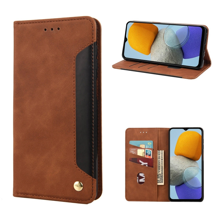 Skin Feel Splicing Leather Phone Case, For Xiaomi Redmi 10A, For Xiaomi Redmi 10C, For Samsung Galaxy M23 5G, For Samsung Galaxy M53 5G