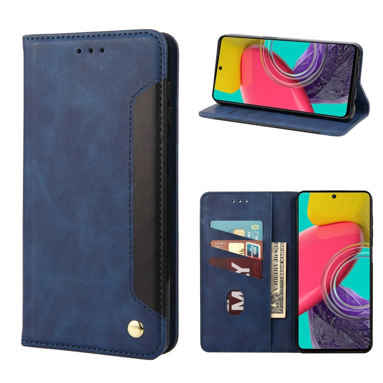Skin Feel Splicing Leather Phone Case, For Xiaomi Redmi 10A, For Xiaomi Redmi 10C, For Samsung Galaxy M23 5G, For Samsung Galaxy M53 5G