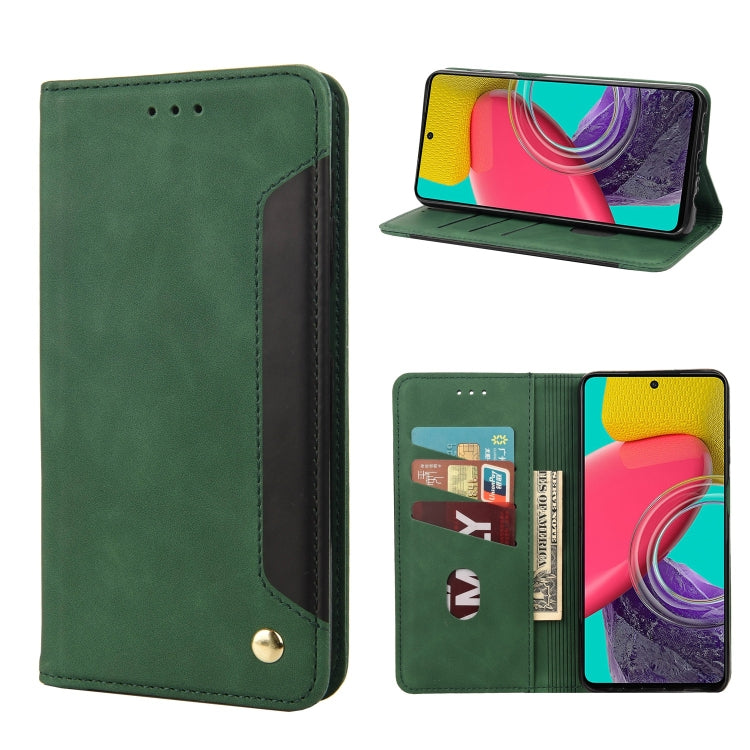 Skin Feel Splicing Leather Phone Case, For Xiaomi Redmi 10A, For Xiaomi Redmi 10C, For Samsung Galaxy M23 5G, For Samsung Galaxy M53 5G