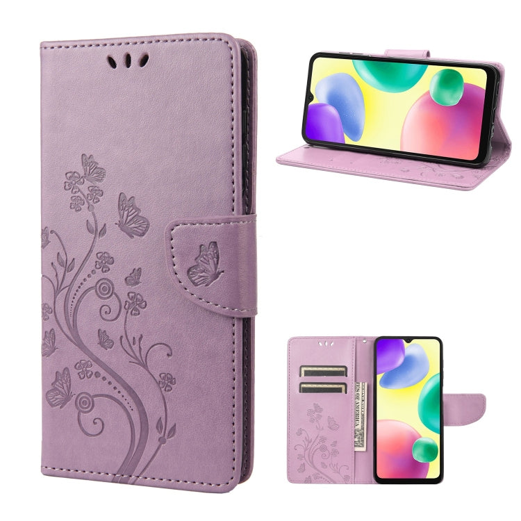Butterfly Flower Pattern Flip Leather Phone Case, For Xiaomi Redmi 10A, For Xiaomi Redmi 10C, For Samsung Galaxy M23 5G, For Samsung Galaxy M53 5G