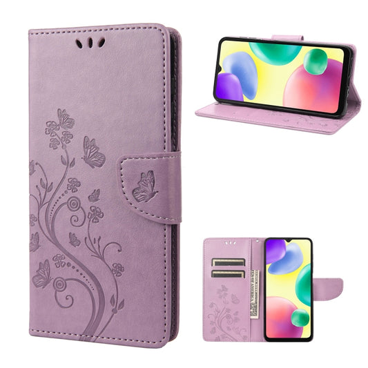 Butterfly Flower Pattern Flip Leather Phone Case, For Xiaomi Redmi 10A, For Xiaomi Redmi 10C, For Samsung Galaxy M23 5G, For Samsung Galaxy M53 5G