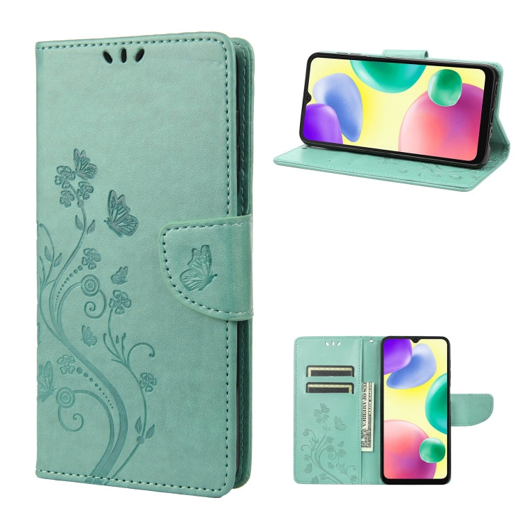 Butterfly Flower Pattern Flip Leather Phone Case, For Xiaomi Redmi 10A, For Xiaomi Redmi 10C, For Samsung Galaxy M23 5G, For Samsung Galaxy M53 5G