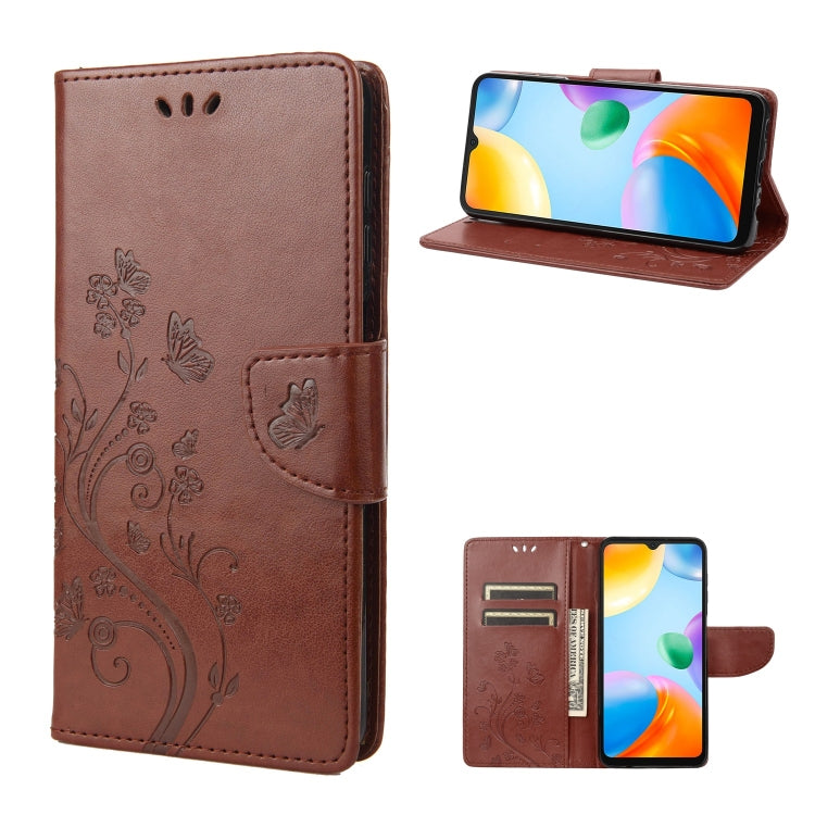 Butterfly Flower Pattern Flip Leather Phone Case, For Xiaomi Redmi 10A, For Xiaomi Redmi 10C, For Samsung Galaxy M23 5G, For Samsung Galaxy M53 5G