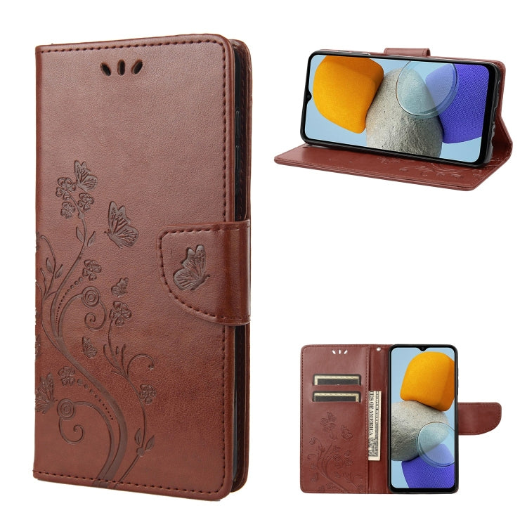 Butterfly Flower Pattern Flip Leather Phone Case, For Xiaomi Redmi 10A, For Xiaomi Redmi 10C, For Samsung Galaxy M23 5G, For Samsung Galaxy M53 5G