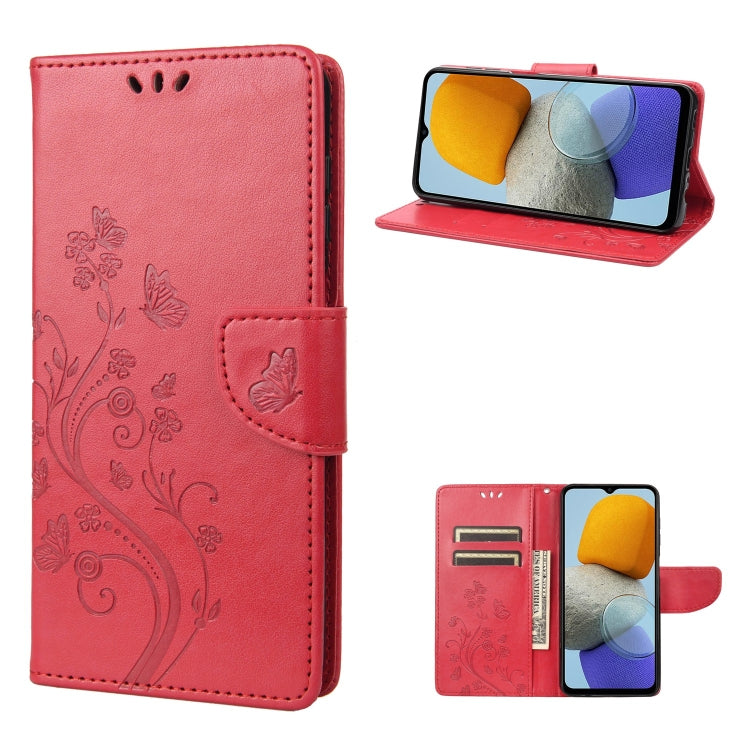 Butterfly Flower Pattern Flip Leather Phone Case, For Xiaomi Redmi 10A, For Xiaomi Redmi 10C, For Samsung Galaxy M23 5G, For Samsung Galaxy M53 5G