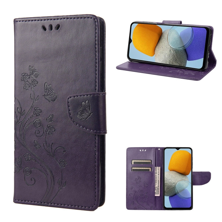 Butterfly Flower Pattern Flip Leather Phone Case, For Xiaomi Redmi 10A, For Xiaomi Redmi 10C, For Samsung Galaxy M23 5G, For Samsung Galaxy M53 5G