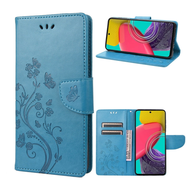 Butterfly Flower Pattern Flip Leather Phone Case, For Xiaomi Redmi 10A, For Xiaomi Redmi 10C, For Samsung Galaxy M23 5G, For Samsung Galaxy M53 5G