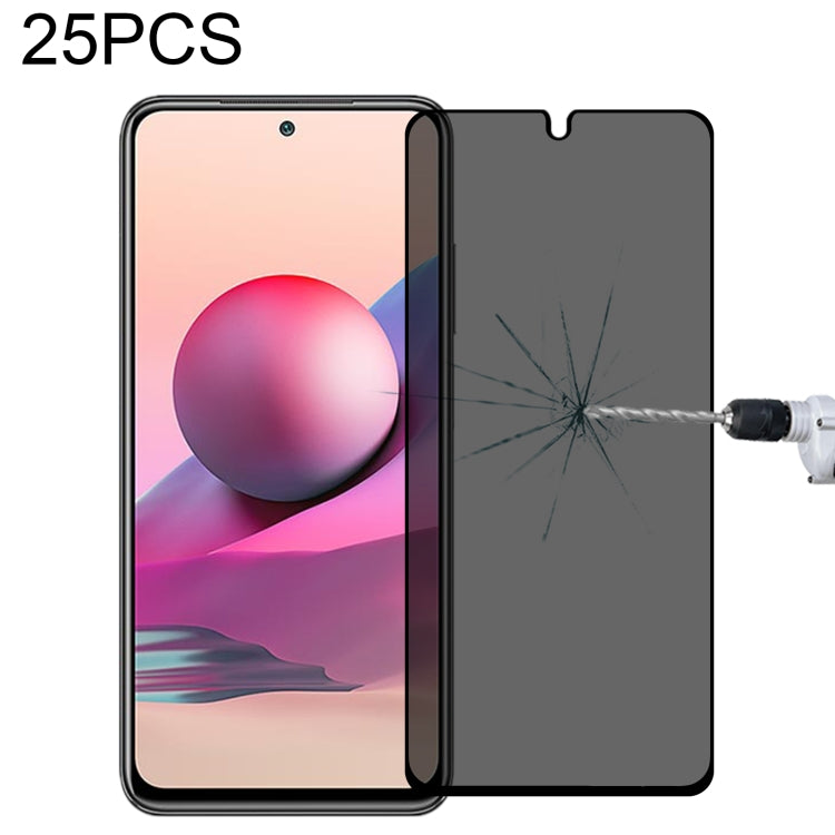 25 PCS Full Cover Anti-peeping Tempered Glass Film For Samsung Galaxy A12