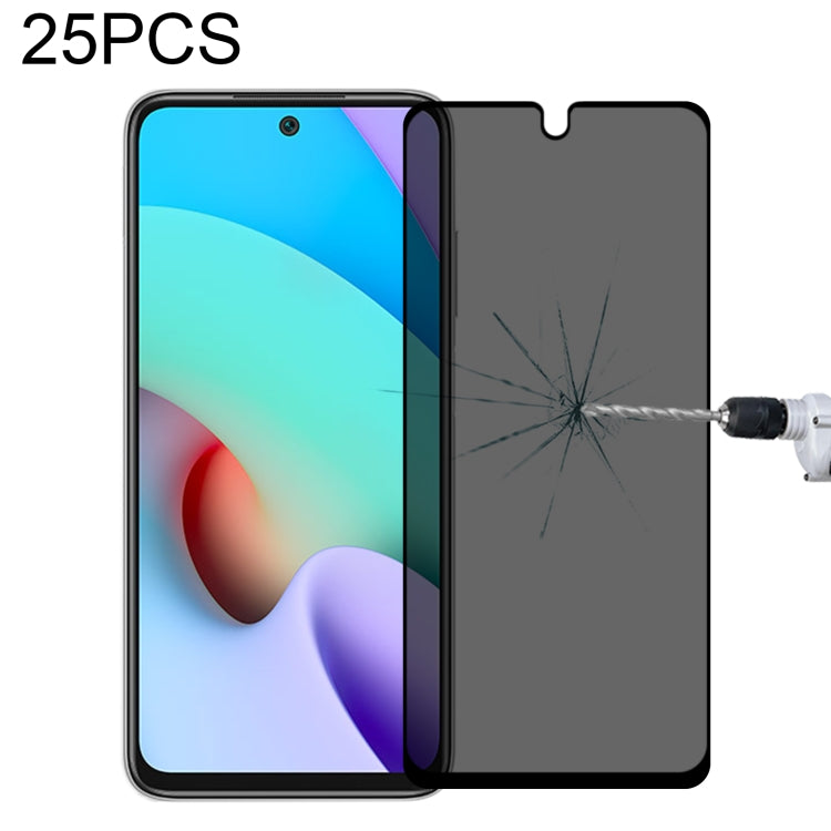 25 PCS Full Cover Anti-peeping Tempered Glass Film For Samsung Galaxy A12