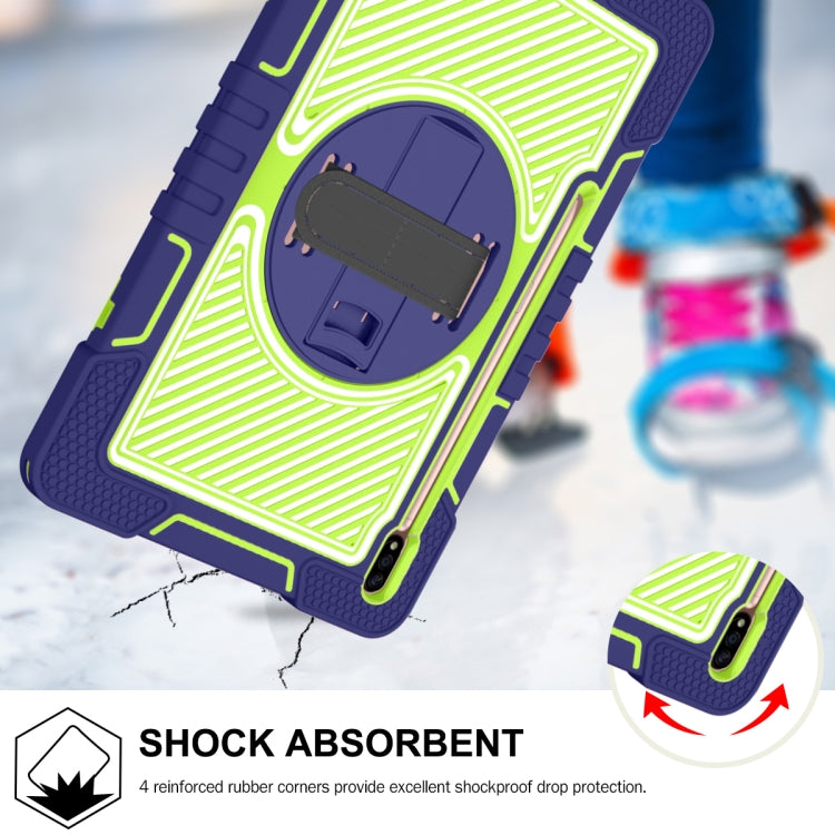 360 Degree Rotation Contrast Color Silicone + PC Tablet Case, For Samsung Galaxy Tab A7 Lite