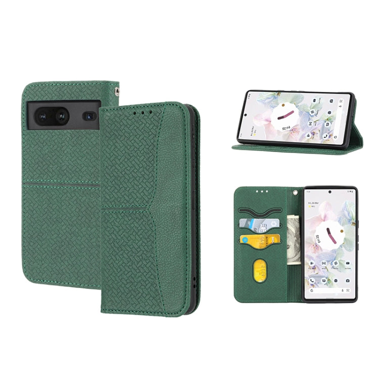 Woven Texture Stitching Magnetic PU Leather Phone Case, For Google Pixel 7, For Nokia G21 / G11, For Google Pixel 7 Pro, For Kyocera Android One S9 / Digno Sanga Edition, For Samsung Galaxy M23 / F23 5G Japanese Version, For OPPO Realme C31 4G Global��...