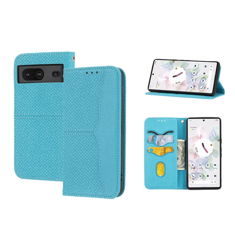 Woven Texture Stitching Magnetic PU Leather Phone Case, For Google Pixel 7, For Nokia G21 / G11, For Google Pixel 7 Pro, For Kyocera Android One S9 / Digno Sanga Edition, For Samsung Galaxy M23 / F23 5G Japanese Version, For OPPO Realme C31 4G Global��...