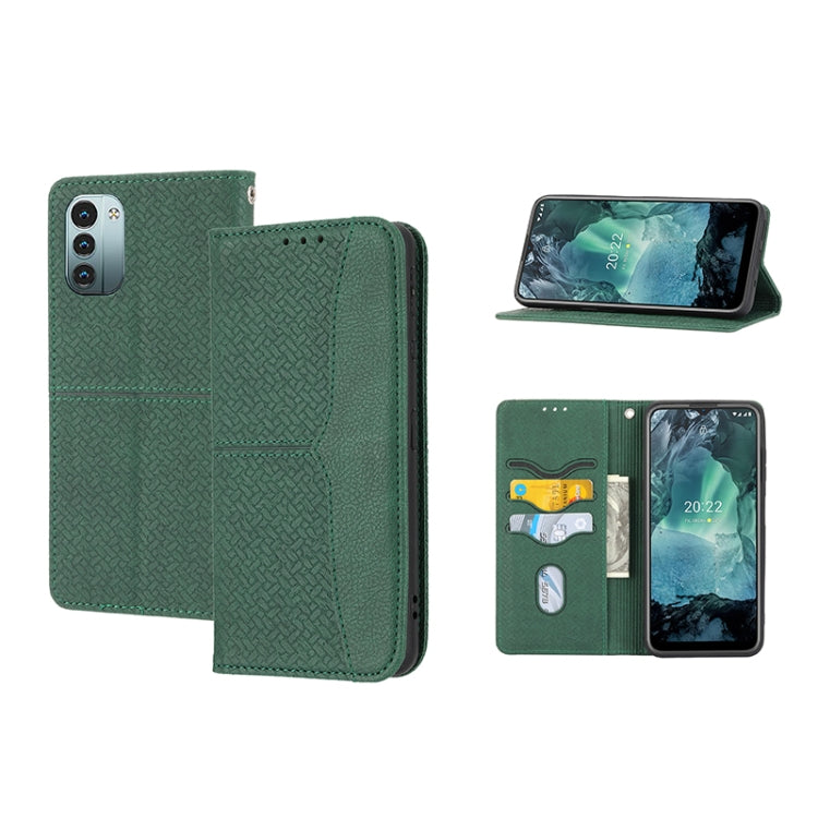 Woven Texture Stitching Magnetic PU Leather Phone Case, For Google Pixel 7, For Nokia G21 / G11, For Google Pixel 7 Pro, For Kyocera Android One S9 / Digno Sanga Edition, For Samsung Galaxy M23 / F23 5G Japanese Version, For OPPO Realme C31 4G Global��...