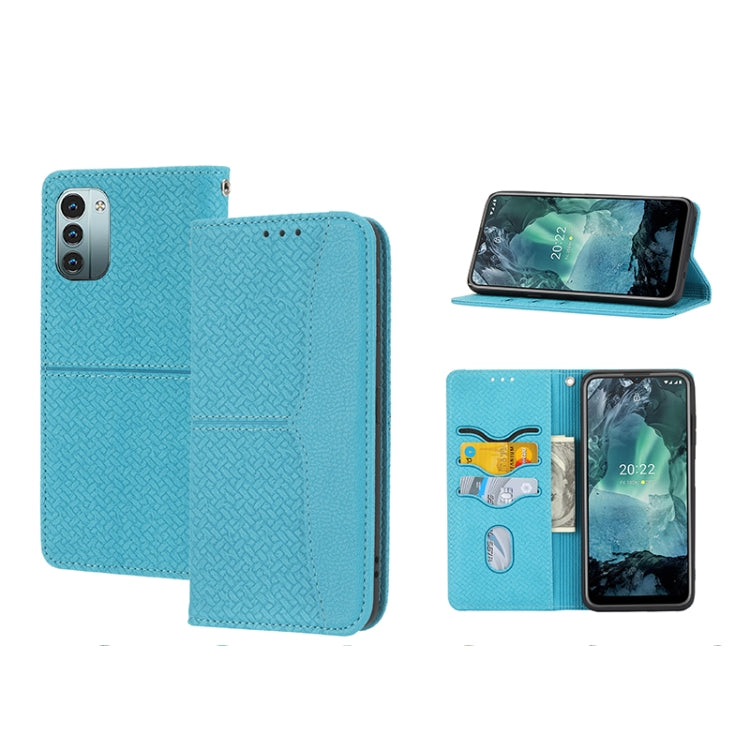 Woven Texture Stitching Magnetic PU Leather Phone Case, For Google Pixel 7, For Nokia G21 / G11, For Google Pixel 7 Pro, For Kyocera Android One S9 / Digno Sanga Edition, For Samsung Galaxy M23 / F23 5G Japanese Version, For OPPO Realme C31 4G Global��...